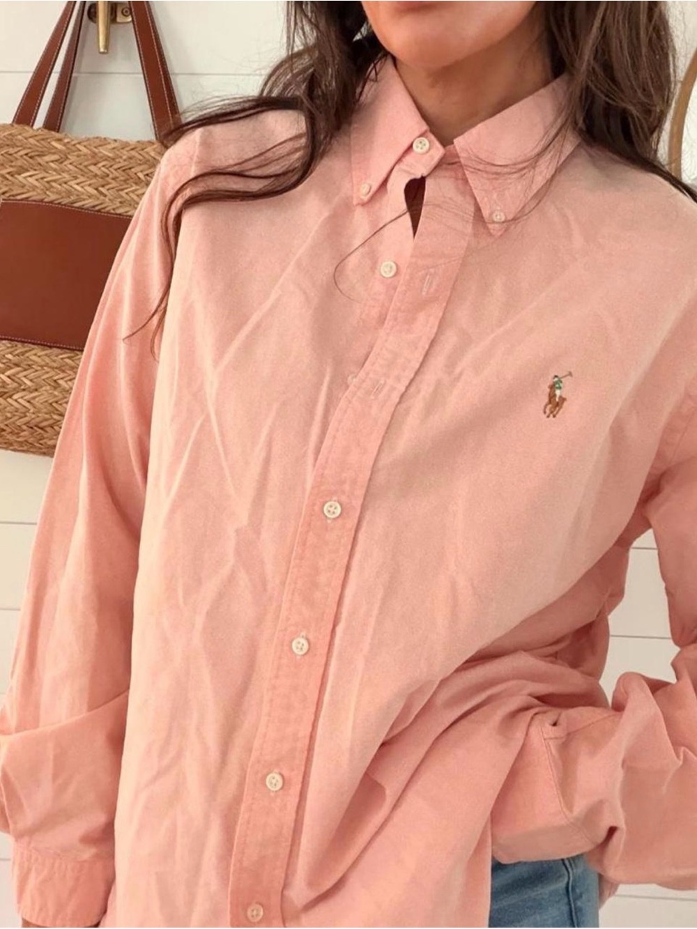 Polo Ralph Lauren Pink Oxford Shirt Men’s XL Multicolor Pony Preppy